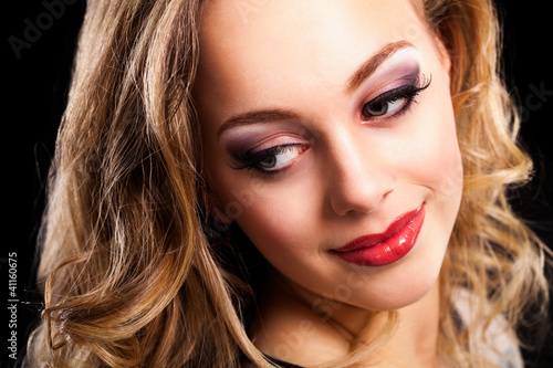 Foto: attraktive junge blonde Frau attraktive junge blonde Frau