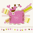 Cute baby arrival card Cute baby arrival card