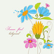 Summer colorful flowers Summer colorful flowers