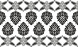 Seamless damask or victorian floral vector texture