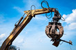 Iron scrap metal compacted to recycle