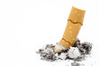 Burned cigarette