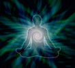 Meditating with healing energy