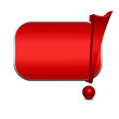 3D Schild - rot