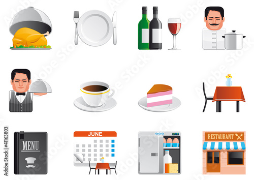 Vector: Restaurant icons Restaurant icons