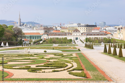 Photo: Garden in Belvedere park in Vienna Garden in Belvedere park in Vienna