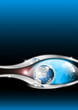 Blue Globe Business Background Blue Globe Business Background