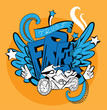 Graffiti vector abstract illustration Graffiti vector abstract illustration