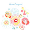 summer floral background