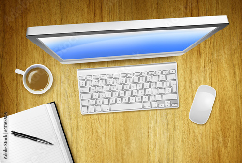 Photo: overhead workstation overhead workstation