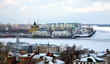 Port on confluence two rivers Nizhny Novgorod Port on confluence two rivers Nizhny Novgorod