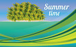 Vektor: Summer holiday card Summer holiday card