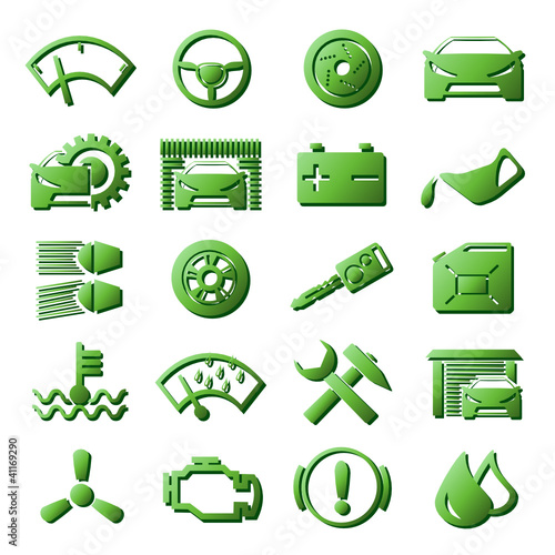 Vektor: car icon set car icon set