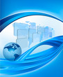 Business elegant abstract background with globe. Business elegant abstract background with globe.