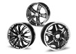 steel alloy car disks over the white background