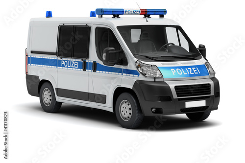 Illustration: Einsatzfahrzeug der Polizei Einsatzfahrzeug der Polizei