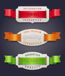 Photo en ligne au meilleur prix Cardboard labels of quality with color silk ribbons