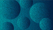 Vector abstract background. Convex balls with text