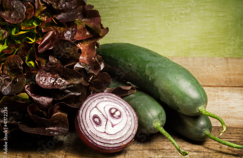 Photo: salad raw ingredients salad raw ingredients