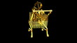 Gold shopping cart