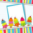 Template greeting card, vector
