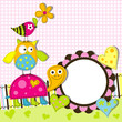 Template greeting card, vector