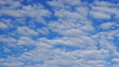 Clouds on blue sky, time-lapse