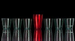 Photo: Colored plastic glasses on black Colored plastic glasses on black