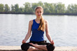 Yoga Woman by the river