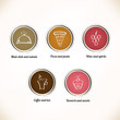 Label set for restaurant, cafe and bar Label set for restaurant, cafe and bar