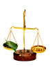 Balanced brass scales