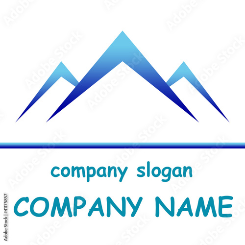 Illustration: mountain design symbol mountain design symbol