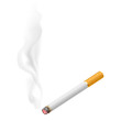 Realistic burning cigarette