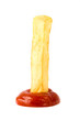 French fry being dipped in ketchup
