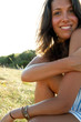 young woman in meadow