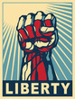 Liberty, art concept.