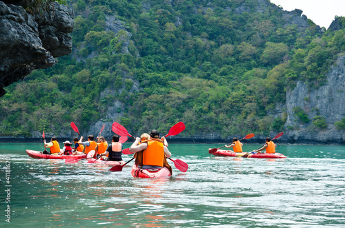 Photo: traveler kayaking traveler kayaking