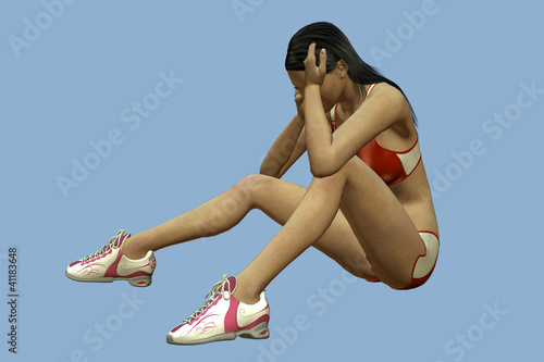 Illustration: RAGAZZA TRISTE 3D RAGAZZA TRISTE 3D