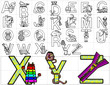 abc alphabet letters design background
