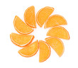 orange jelly candies isolated on white orange jelly candies isolated on white
