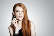 Sexy young red hair woman Sexy young red hair woman
