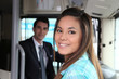 Girl on the bus