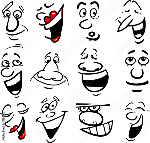Vector: Cartoon emotions illustration Cartoon emotions illustration