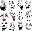 Cartoon emotions illustration