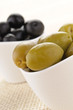 Olive verdi e nere, close-up
