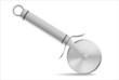 Stainless steel pizza cutter. Stainless steel pizza cutter.