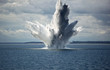 Explosion einer Seemine