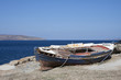 Old wooden fisher boat