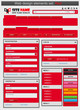 Web design elements set red.