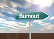 Signpost "Burnout"